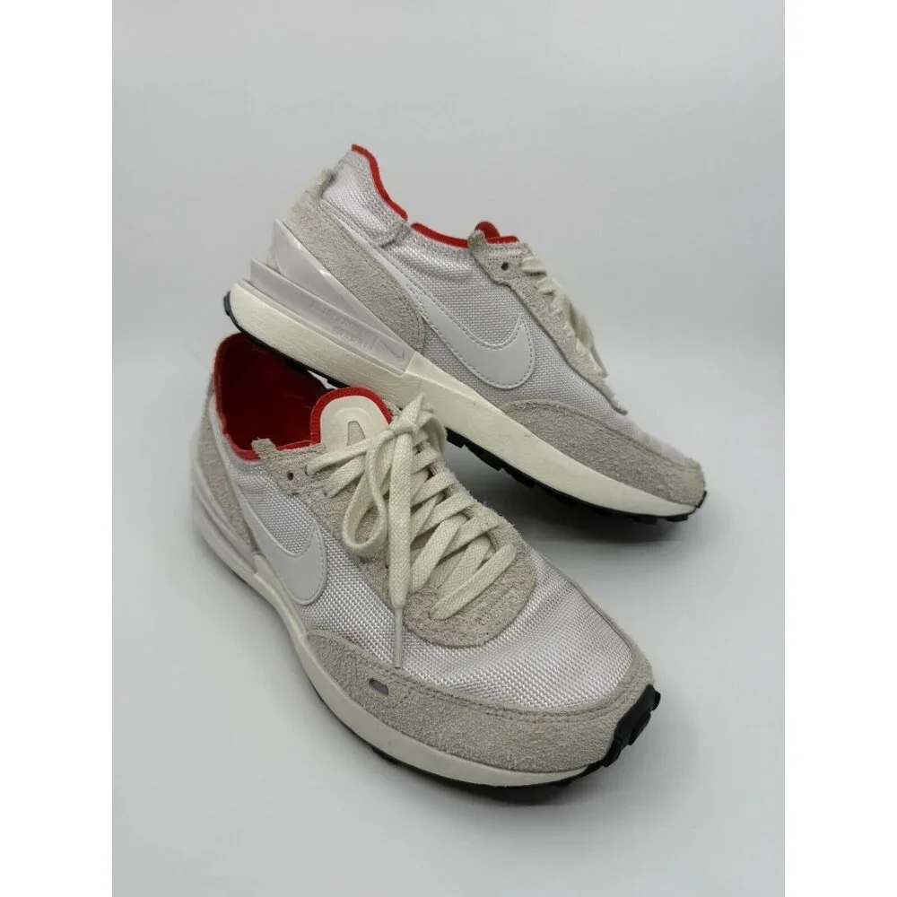 Nike Womens‎ Waffle One Vintage White Pecante Red DX2929 Shoes Size 8M Retro